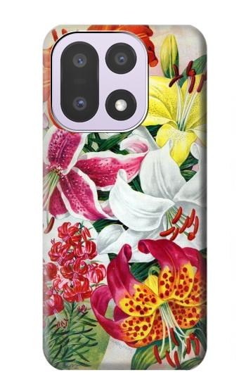 S3205 Retro Art Flowers Case For OnePlus 15