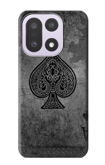 S3446 Black Ace Spade Case For OnePlus 15