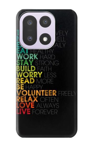 S3523 Think Positive Words Quotes Case For OnePlus 15