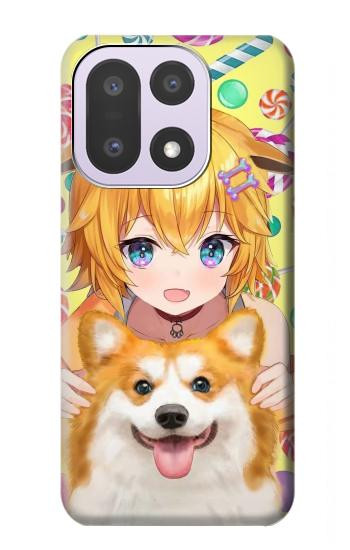S3918 Baby Corgi Dog Corgi Girl Candy Case For OnePlus 15