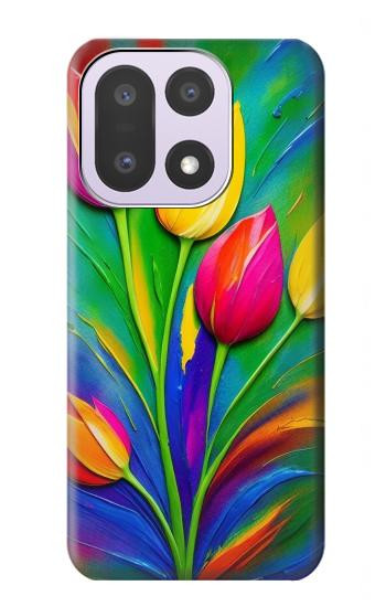 S3926 Colorful Tulip Oil Painting Case For OnePlus 15