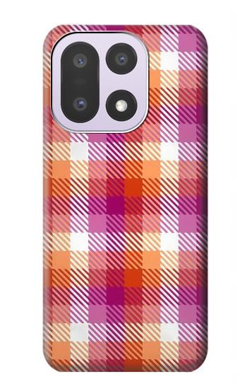 S3941 LGBT Lesbian Pride Flag Plaid Case For OnePlus 15