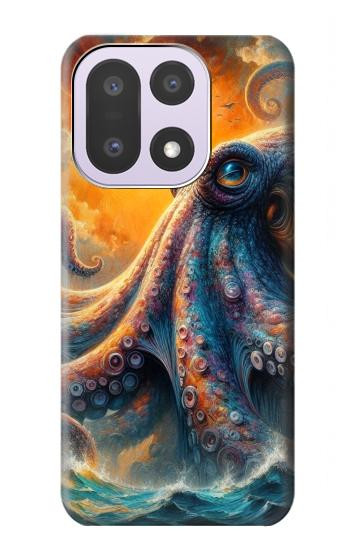 S4003 Oil Color Painting Giant Octopus Case For OnePlus 15