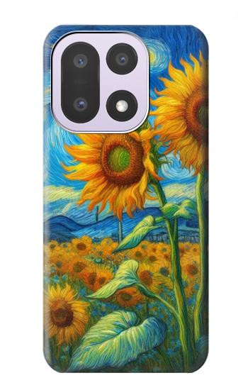 S4019 Sunflower Van Gogh Style Case For OnePlus 15