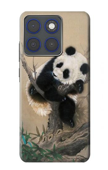 S2210 Panda Fluffy Art Painting Case For Motorola Edge 70