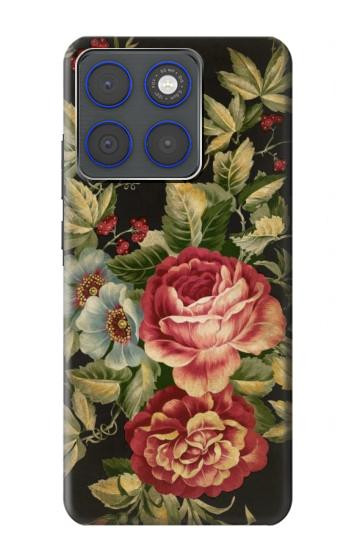 S3013 Vintage Antique Roses Case For Motorola Edge 70