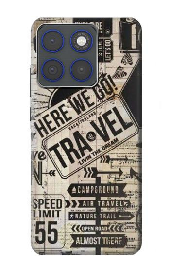 S3441 Vintage Travel Case For Motorola Edge 70