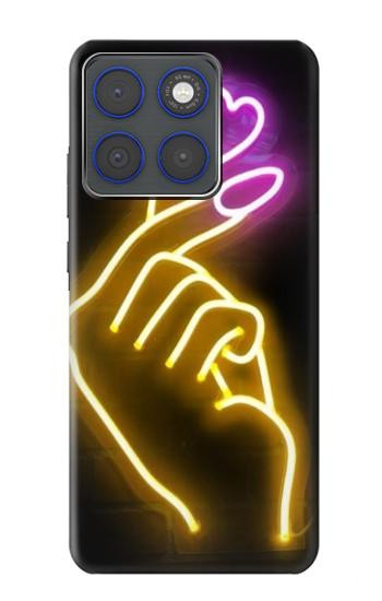 S3512 Cute Mini Heart Neon Graphic Case For Motorola Edge 70