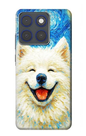 S4064 Smile Dog Van Gogh Starry Night Case For Motorola Edge 70