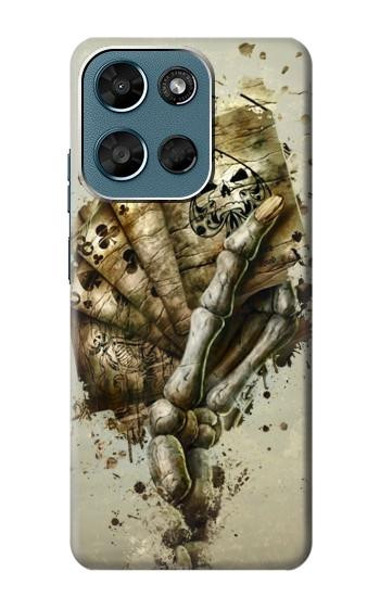 S0550 Skull Card Poker Case For Motorola Moto G (2026), G Play (2026)