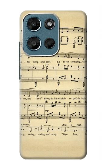 S2504 Vintage Music Sheet Case For Motorola Moto G (2026), G Play (2026)