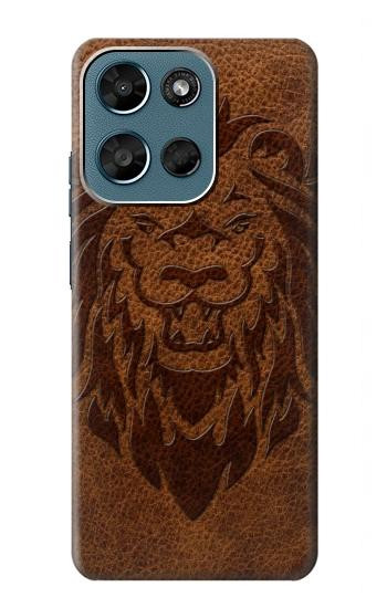 S2529 Leo Zodiac Tattoo Brown Graphic Print Case For Motorola Moto G (2026), G Play (2026)