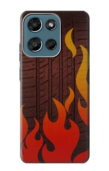 S2988 Rally Car Tire Fire Case For Motorola Moto G (2026), G Play (2026)