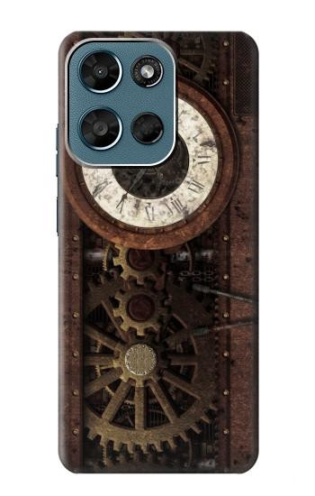 S3221 Steampunk Clock Gears Case For Motorola Moto G (2026), G Play (2026)