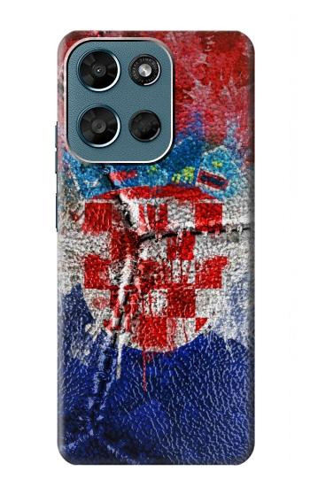 S3313 Croatia Flag Vintage Football Graphic Case For Motorola Moto G (2026), G Play (2026)