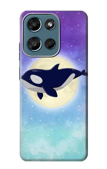 S3807 Killer Whale Orca Moon Pastel Fantasy Case For Motorola Moto G (2026), G Play (2026)