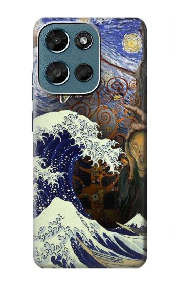S3851 World of Art Van Gogh Hokusai Da Vinci Case For Motorola Moto G (2026), G Play (2026)