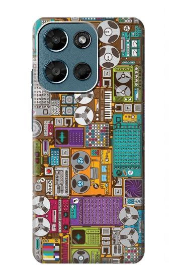 S3879 Retro Music Doodle Case For Motorola Moto G (2026), G Play (2026)