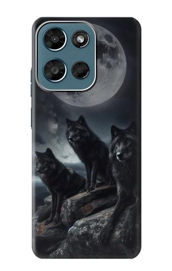 S3970 Black Wolf Full Moon Case For Motorola Moto G (2026), G Play (2026)