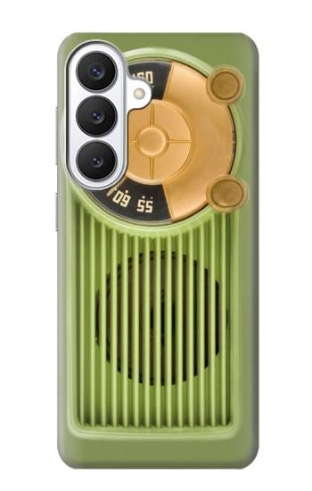 S2656 Vintage Bakelite Radio Green Case For Samsung Galaxy S26