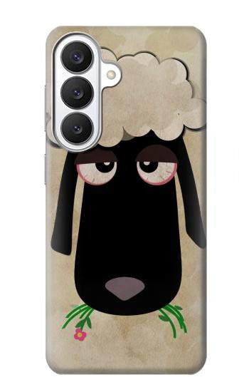 S2826 Cute Cartoon Unsleep Black Sheep Case For Samsung Galaxy S26