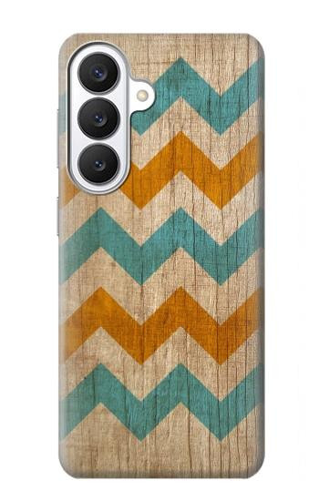S3033 Vintage Wood Chevron Graphic Printed Case For Samsung Galaxy S26