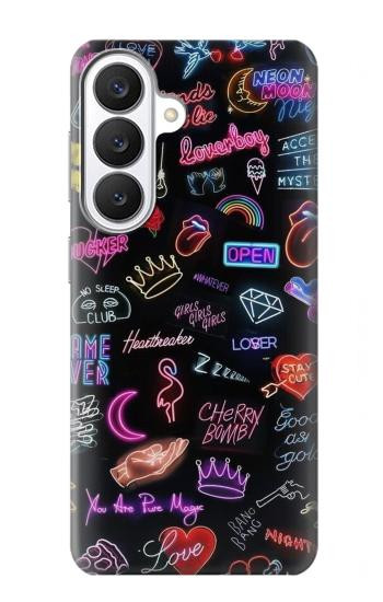 S3433 Vintage Neon Graphic Case For Samsung Galaxy S26
