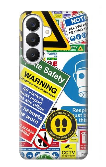 S3960 Safety Signs Sticker Collage Case For Samsung Galaxy S26