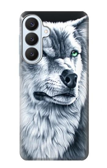 S0123 Grim White Wolf Case For Samsung Galaxy S26 Plus