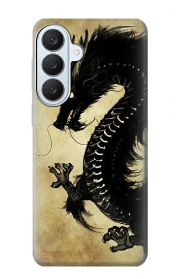 S1482 Black Dragon Painting Case For Samsung Galaxy S26 Plus