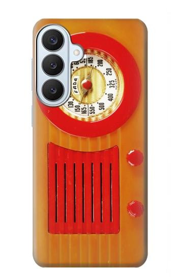 S2780 Vintage Orange Bakelite Radio Case For Samsung Galaxy S26 Plus