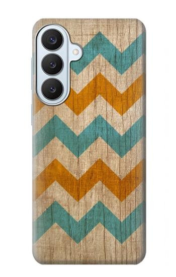 S3033 Vintage Wood Chevron Graphic Printed Case For Samsung Galaxy S26 Plus