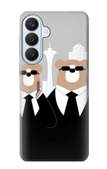 S3557 Bear in Black Suit Case For Samsung Galaxy S26 Plus