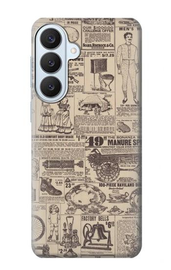 S3819 Retro Vintage Paper Case For Samsung Galaxy S26 Plus
