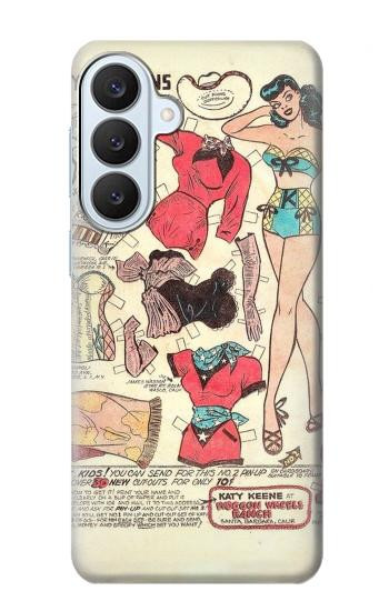 S3820 Vintage Cowgirl Fashion Paper Doll Case For Samsung Galaxy S26 Plus