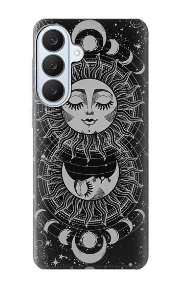 S3854 Mystical Sun Face Crescent Moon Case For Samsung Galaxy S26 Plus