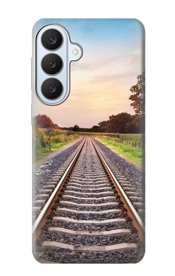 S3866 Railway Straight Train Track Case For Samsung Galaxy S26 Plus