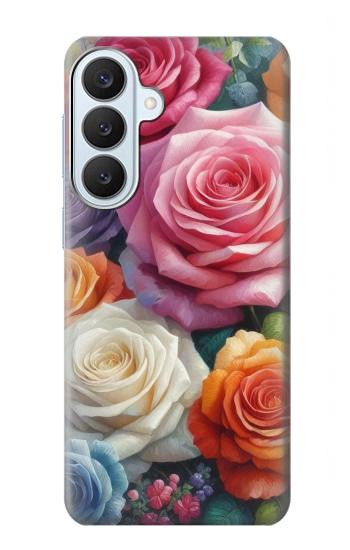 S3975 Colorful Roses Painting Case For Samsung Galaxy S26 Plus