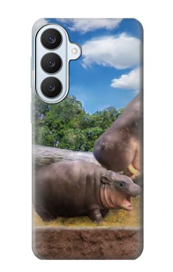 S4031 Baby Hippo Hippopotamus Family Case For Samsung Galaxy S26 Plus
