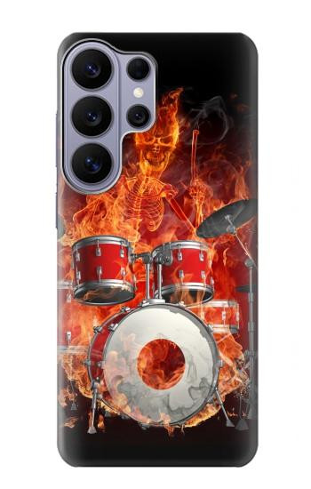 S1431 Skull Drum Fire Rock Case For Samsung Galaxy S26 Ultra