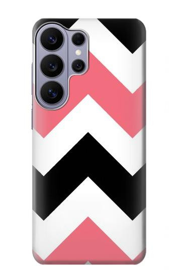 S1849 Pink Black Chevron Zigzag Case For Samsung Galaxy S26 Ultra