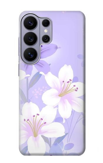 S2361 Purple White Flowers Case For Samsung Galaxy S26 Ultra