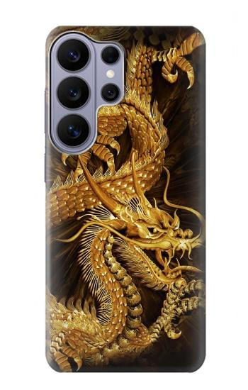 S2804 Chinese Gold Dragon Printed Case For Samsung Galaxy S26 Ultra
