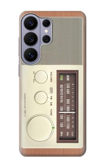 S3165 FM AM Wooden Receiver Graphic Case For Samsung Galaxy S26 Ultra