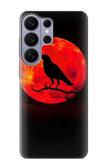 S3328 Crow Red Moon Case For Samsung Galaxy S26 Ultra