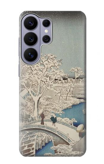 S3350 Utagawa Hiroshige Drum Bridge Yuhi Hill in Meguro Case For Samsung Galaxy S26 Ultra