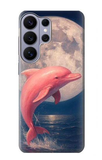 S4045 Dolphin Moon Night Case For Samsung Galaxy S26 Ultra
