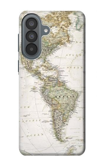 S0604 World Map Case For Samsung Galaxy A37