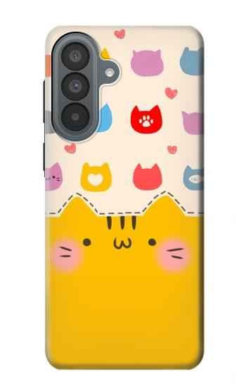 S2442 Cute Cat Cartoon Funny Case For Samsung Galaxy A37