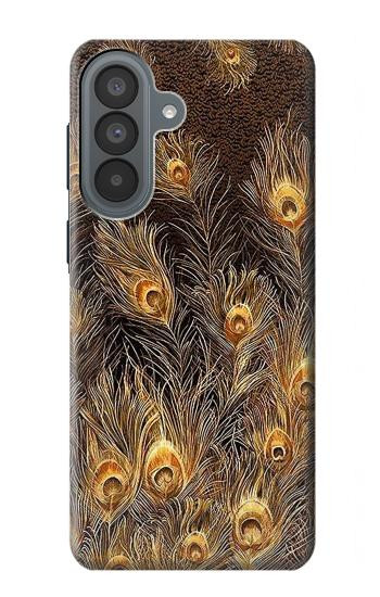 S3691 Gold Peacock Feather Case For Samsung Galaxy A37